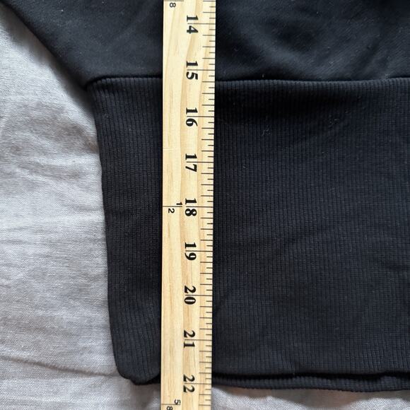 Athleta Sweatshirt Ribbed Hem Casual Pullover Potrero Black XXS - Picture 5 of 9